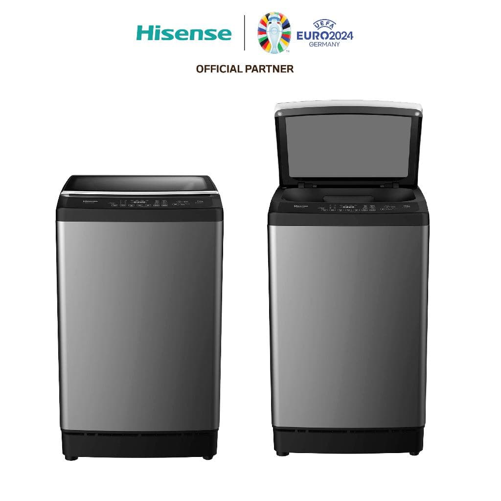 Hisense เครื่องซักผ้าฝาบน ความจุ 13 กก. รุ่น WTJA1301T สีเทา